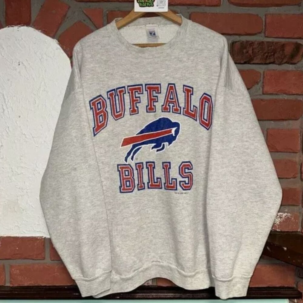 Vintage 1995 Logo Buffalo Bills Football Crewneck Sweatshirt, Retro NFL Shirt